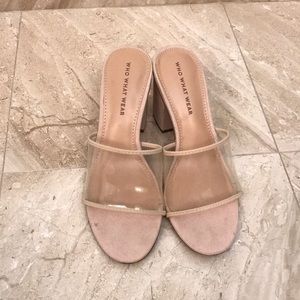 Who What Wear Target Clear Vinyl Danielle Sandals